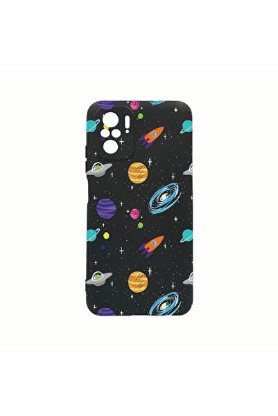 bestcase Силиконов калъф, съвместим с Xiaomi Poco F4, Вселена, Планети, Устой...