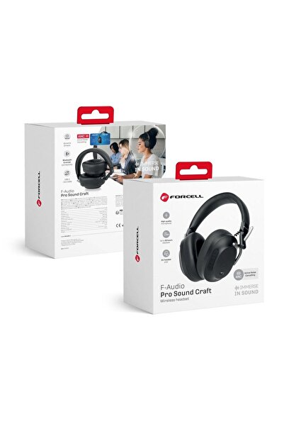 Forcell F-AUDIO s≈Çuchawki bezprzewodowe nag≈Çowne ANC Pro Sound Craft czarne