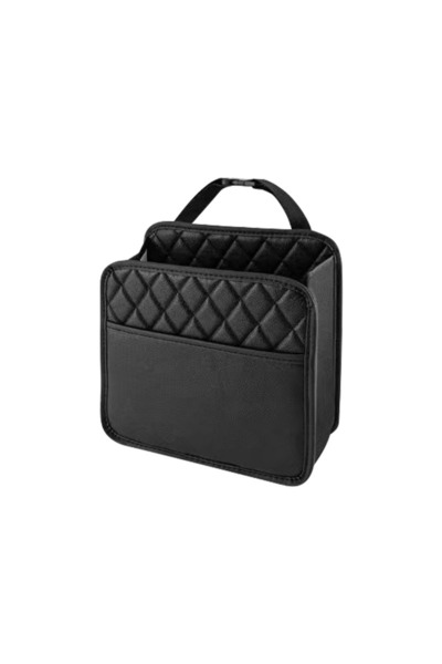 Choice balck Multifunctional Car Seat Storage Bag Leather Auto Organizer Garb...