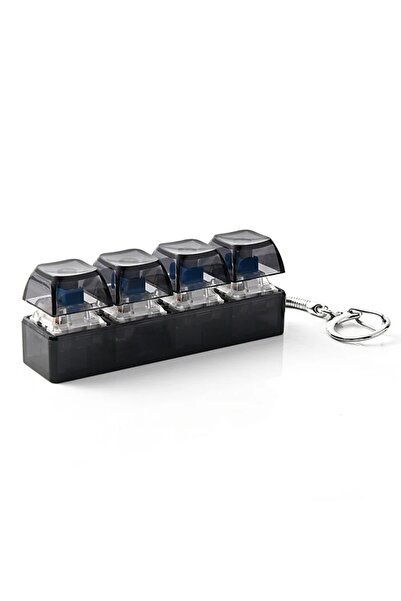 Choice1 Transparent black -LED Fidget Button 4eys Keyboard Tester; Mechanical...