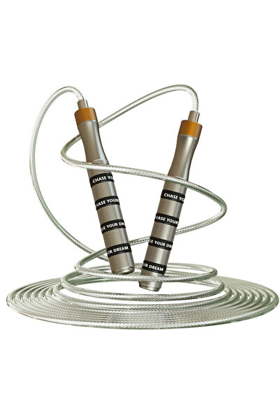 choice2 T20-SILVERY Self-Locking Bearing Skipping Rope, Suitable for Human Ae...