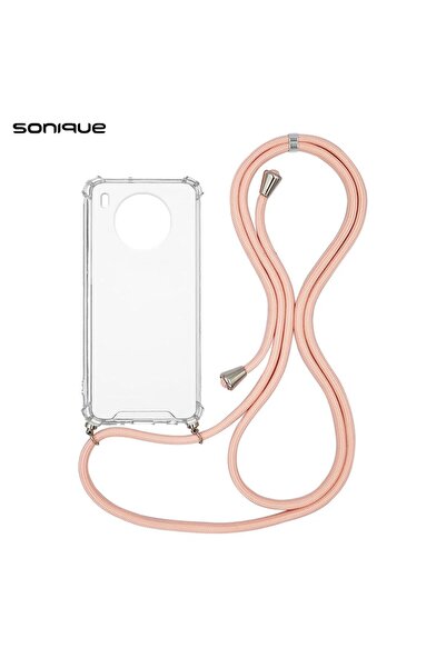 Sonique Θήκη Σιλικόνης με Κορδόνι Armor Clear Honor 50 Lite / Nova 8i Ροζ