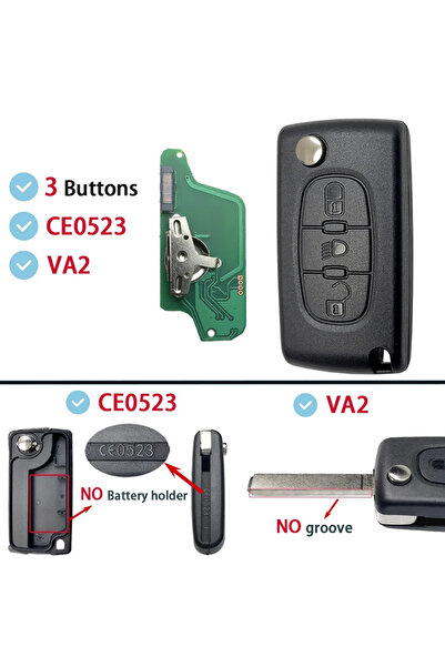 Choice5 ASK For Citroen 3 Btns-02-0523-VA2 YOCASTY ASK FSK For Peugeot 207 30...