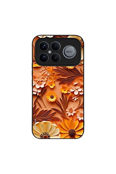 Sonique Θήκη 3D Flower Series για Xiaomi Poco F8 Ultra 5G Πορτοκαλί