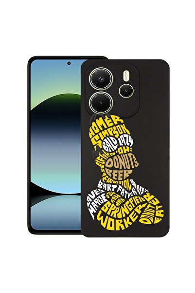 bestcase Θήκη για Xiaomi Redmi Note 14, Καλλιγραφία Homer Simpson, Λεπτή σιλι...