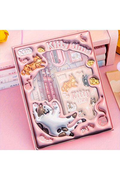 Choice Pink 1 Set 6-Piece Stationery Set, 3D Gift Pencil Set for The Start of...