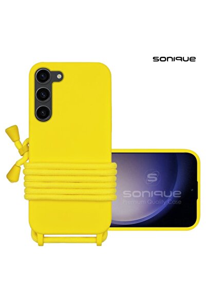 Sonique Θήκη Σιλικόνης με Κορδόνι CarryHang Samsung Galaxy S23 Plus Κίτρινο
