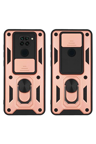 Sonique Θήκη Ring Armor CamPro για Xiaomi Redmi Note 9 Ροζ Χρυσό