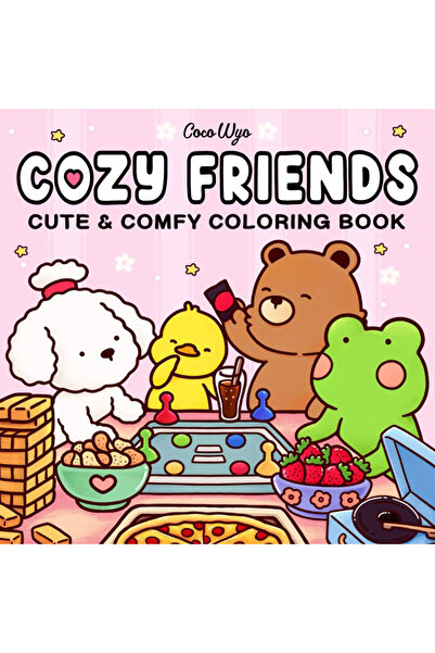 Choice كتاب تلوين COZY FRIENDS للكبار والمراهقين، كتاب تلوين الهالوين يضم تصم...