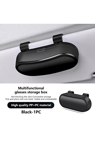 Choice1 Black SEAMETAL Car Sun Visor Glasses Case Anti-Scratch Sunglasses Sto...