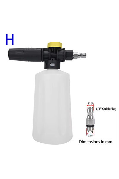Choice 1-4 Quick Connector Pressure Washer 750ML Snow Foam Generator Lance Fo...