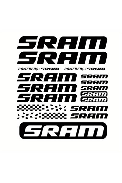 Choice ملصقات فينيل مسطحة سوداء من نوع SRAM 2D مقاومة للماء والخدوش، ملصقات ه...