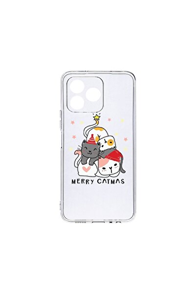 bestcase Прозрачен силиконов калъф 2ММ, Съвместим с Xiaomi Redmi 13, Весела К...
