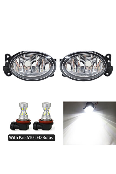Choice3 مصباح ضباب أمامي LED أبيض S10 لسيارات مرسيدس بنز W209 C219 X164 R230 ...