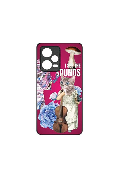 bestcase Тънък стъклен калъф, съвместим с Xiaomi Redmi Note 12 5G, Я виждам з...