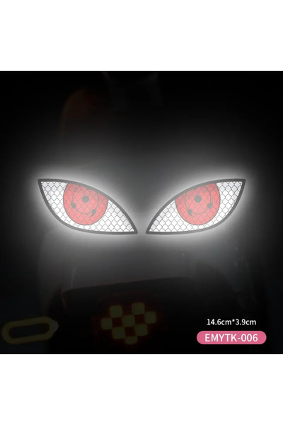 Choice4 wheeleye-a Demon Eyes Reflective Sticker for Bicycle Motorcycle Helme...