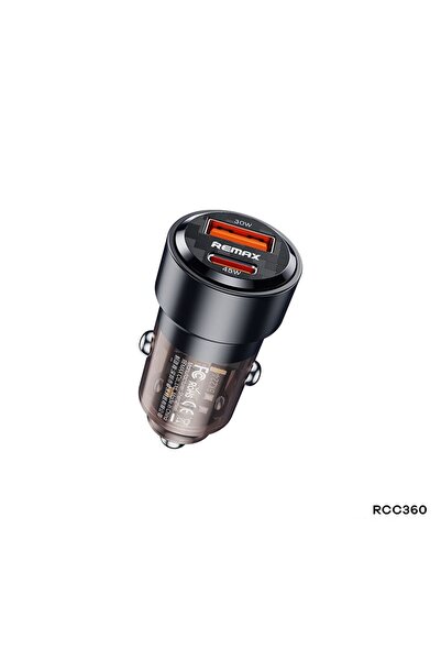 Remax Φορτιστής Αυτοκινήτου Walking Series RCC360 75W PD+QC|1C+1A|3A Μαύρο