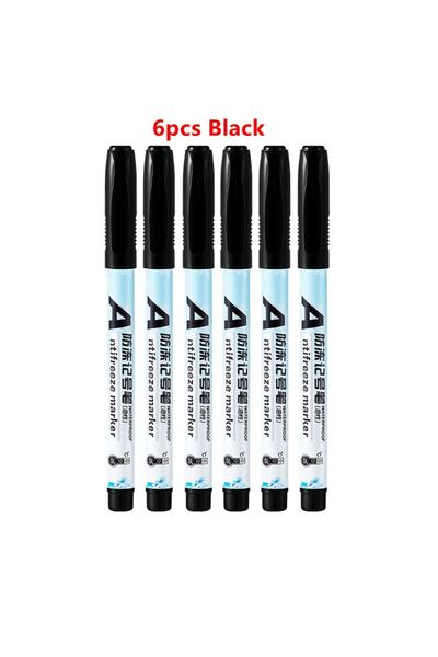 Choice4 6pcs Black 6/12Pcs antifreeze Marker Pen Refrigerator Freezer Marker ...