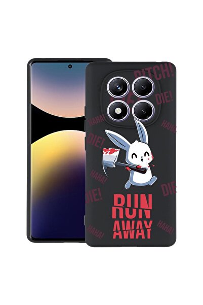 bestcase ¬Æ Husa pentru Xiaomi Redmi Note 14 Pro 4G, Run away!, Slim Silicon ...