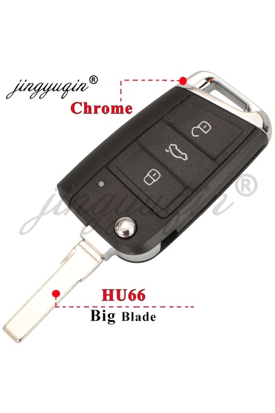 Choice4 مفتاح تحكم عن بعد قابل للطي من الكروم طراز HU66 jingyuqin 5GD959752A ...