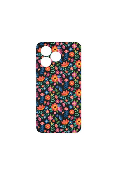 bestcase ¬Æ Husa Premium Silicon, Compatibila Cu Xiaomi Redmi 13, Flower Patt...
