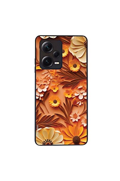 Sonique Θήκη 3D Flower Series για Xiaomi Redmi Note 12 Pro Plus Πορτοκαλί