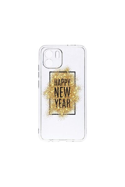 bestcase Διαφανής Θήκη Σιλικόνης 2MM, Συμβατή με Xiaomi Redmi A2, Καλή Χρονιά...