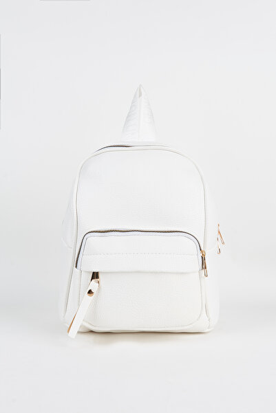 Vivaq Women's Koala White 3-Compartment Soft Faux Leather Zipper Closure Trav...