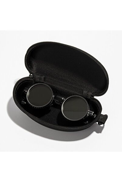Choice3 Black with Case Fashion ND2-400 Adjustable Dimming Glasses ND Filter ...