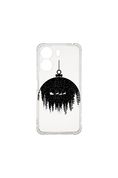 bestcase Husa Anti Shock 1.5MM, compatibilă cu Xiaomi Redmi 13C, Xmas Globe, ...