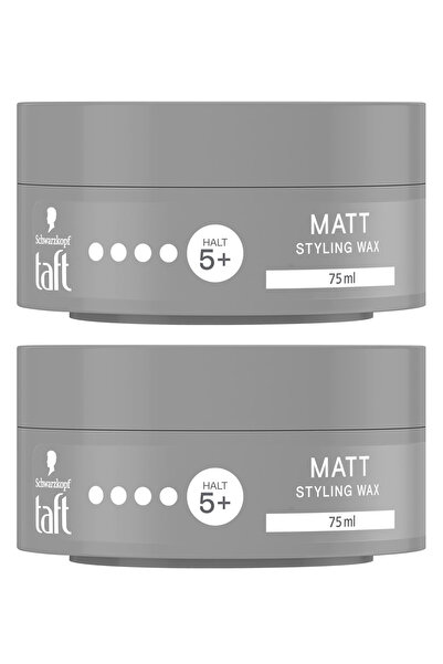 Taft Matt Styling Wax No.5, Mat Bitiş Saç Şekillendirici Wax 2 x 75ml