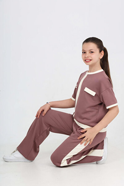 MODANINO Set de îmbrăcăminte din material textil cu două fețe pentru fete, 7-...