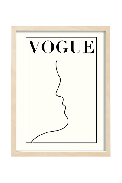 Boomah Accessories Vogue Fashion Girl Illustration Room Decoration Wall Art P...