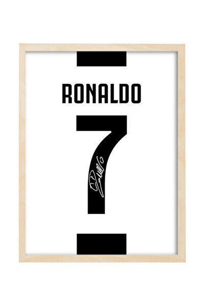 Boomah Accessories Ronaldo Juventus Autographed Jersey Poster with Frame 30x40cm