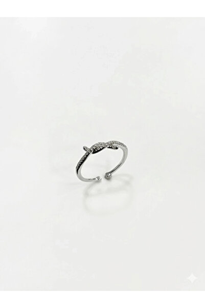 Twin Store Knot Design Stone Ring - Yz0248