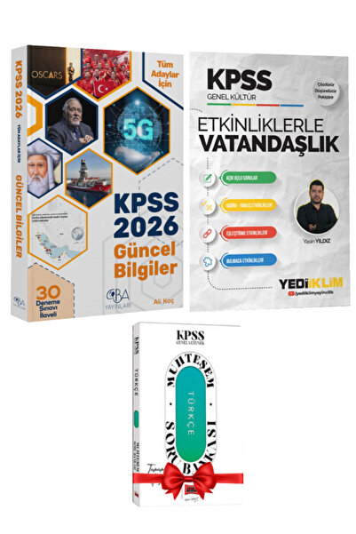 CBA Akademi 2026 KPSS Güncel Bilgiler Konu Anlatımı Denemeli-Ali Koç+Etkinlik...