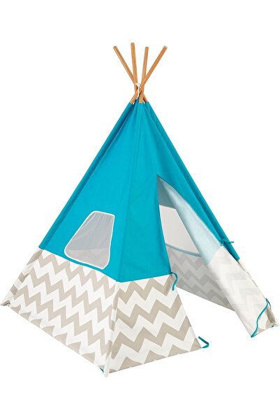 KIDKRAFT Deluxe Turquoise Teepee Tent for Kids, Play Tent for Girls and Boys,...