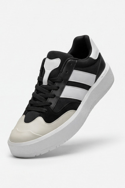 Liarca Urban-Strike Hybrid Black and White Unisex Sneaker - Contrast Color Bl...