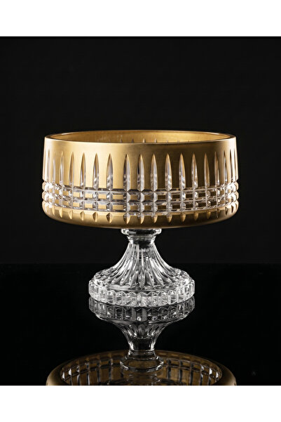 AKDEN STORE Crystal Hand-Cut Glass Presentation Bowl - Bowl