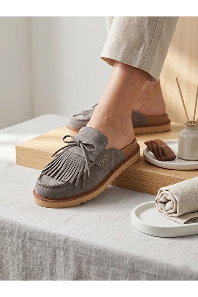MARCO ROCCO Genuine Suede & Leather Orthopedic Daily Women's Sabo Slippers