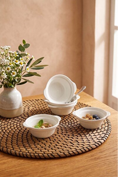 Tiesa Home Set of 6 Mini Porcelain Jam Bowls, Coffee Bowls, Turkish Delight B...