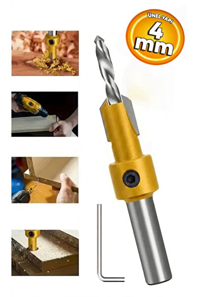 AEL BOSS BS004 Ahşap Havşa Matkap Ucu 4 mm Havşa Açma Mdf Ucu 4 mm