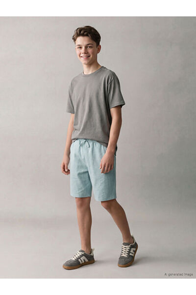 LC Waikiki Timeless Clothing & Timeless Choices Boys' Pique Shorts with Draws...