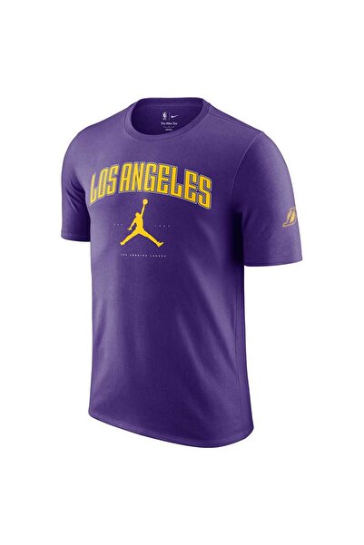 JORDAN Bărbați& # Tricou cu mânecă scurtă x27: Los Angeles Lakers Essentials XL