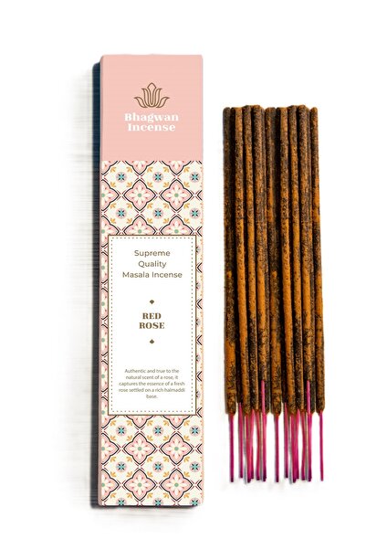 Bhagwan Incense Trandafir Roșu - bețișoare parfumate masala naturale premium,...