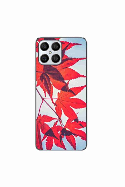 OEM Husa compatibila cu Honor X8 4G Silicon Gel Tpu Model Frunze de toamna