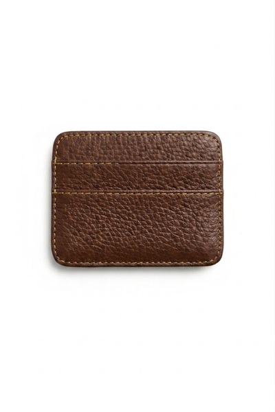 EYCH Genuine Leather Look Minimalist Card Holder - 4 Compartment Slim Wallet