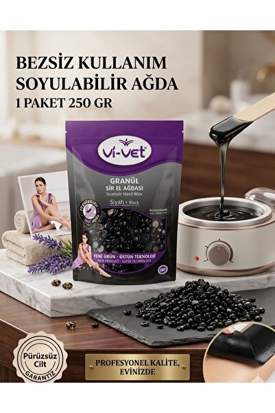 DRK FASHİON Vi vet VİVET SOYULABİLİR GRANÜL SİR AĞDA BONCUK BLACK BEZSİZ KULL...