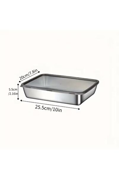 BulutRetail Multi-Purpose Stainless Steel Oven and Storage Container (25X20X5...