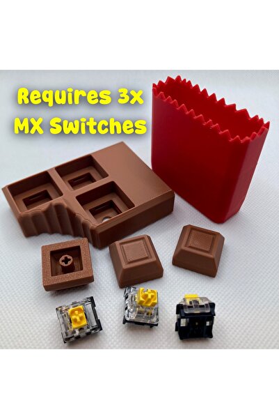 Mays3Dstudio 3D Baskı Mekanik Klavye Clicker Fidget Oyuncak MX Switch Uyumlu